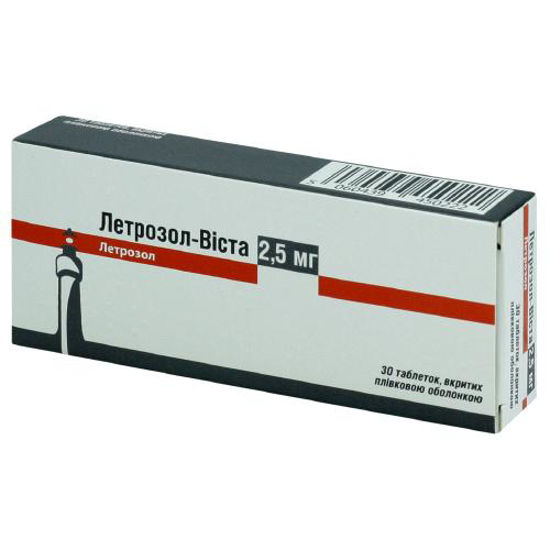 Летрозол-Віста таблетки 2.5 мг №30